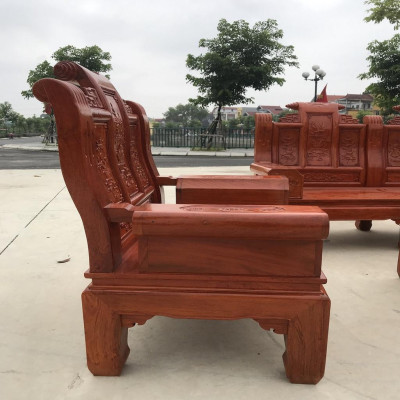 Bộ Bàn Ghế Âu Á Gỗ Hương Đá