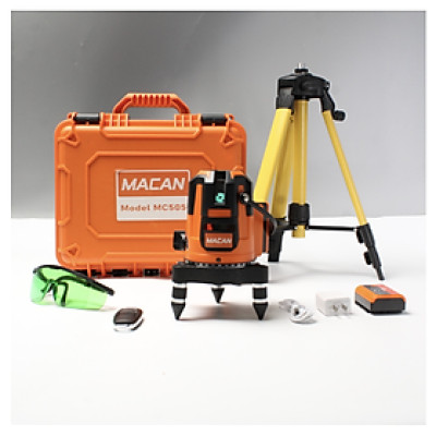 MÁY CÂN BẰNG CÂN MỰC LASER 5 TIA XANH MACAN MC-505 (2 PIN, 1 SẠC) - HÀNG CHÍNH HÃNG