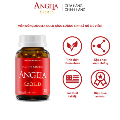 Combo 2 hộp ANGELA GOLD tăng cường sinh lý nữ 60 viên tặng 1 hộp RITANA 15 viên