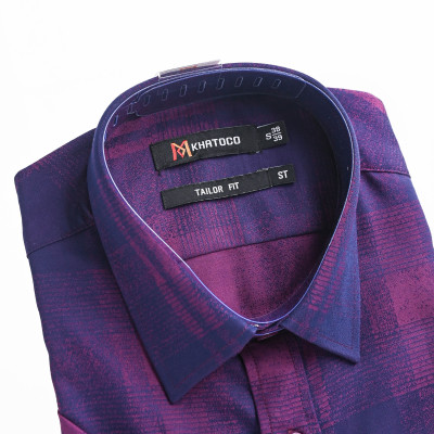 Áo sơ mi tay ngắn Khatoco sale off 50%