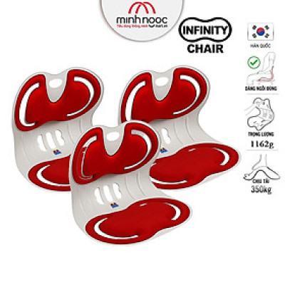 [Hàng chính hãng] Combo 3 Ghế chỉnh dáng ngồi đúng Infinity Pit Chair - Hàn Quốc. Ghế rộng phù hợp Nam, Nữ cân nặng từ 45 - 75kg. Sản phẩm nhiều màu, nhiều lựa chọn Combo cho gia đình.