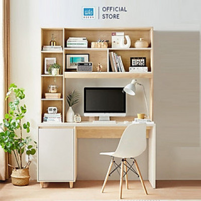 Bàn Máy Tính Làm Việc Kết Hợp Kệ Tủ Sách Lớn Hiện Đại Thương Hiệu SIB Decor BLV67