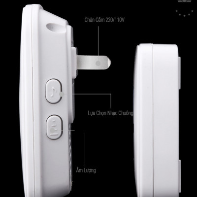 Chuông Cửa Không Dây Thông Minh Teement TM01 , Chống Nước Khoảng Cách Sử Dụng Trong 300M - Hàng Chính Hãng