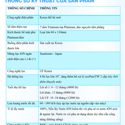 Máy Lọc Nước Điện Giải Ion Kiềm ROBOT IonPrince 79 - Hàng Chính Hãng