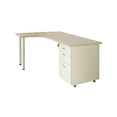 Bàn làm việc chân sắt Juno Sofa NT 190 BLT14CT-HS1 ngăn kéo liền bàn bên trái 140 x 120 x 75 cm