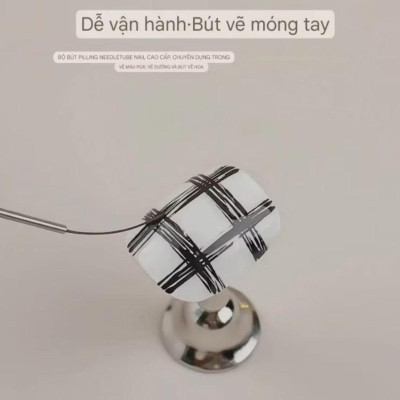 Cọ Nét Cán Gỗ Cao Cấp Nail Brush Làm Nail Kẻ Nét Siêu Mảnh Lông Mềm Đủ Size 6mm, 9mm, 12mm Vẽ Móng Liner Nghệ Thuật Nữ Women