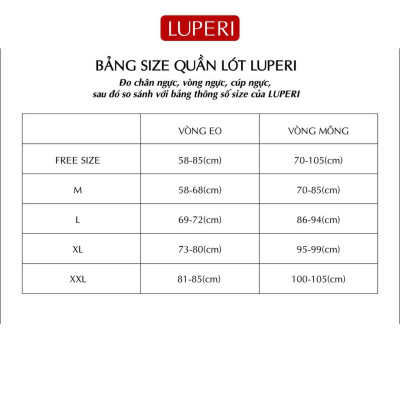 Quần Lót Nữ Ren Cạp Vừa Cao Cấp LUPERI LU3QL762 Kháng Khuẩn Khử Mùi Co Giãn Tốt Không Xù