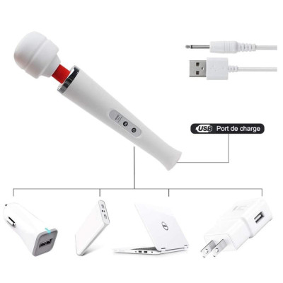 Máy Mát Xa HV280 Không Dây Pin Sạc 100% Seal Chính Hãng, Máy Massage HV280 Maggic Wand 10 Kiểu Tốc Độ Mạnh Mẽ Bản Nâng Cấp