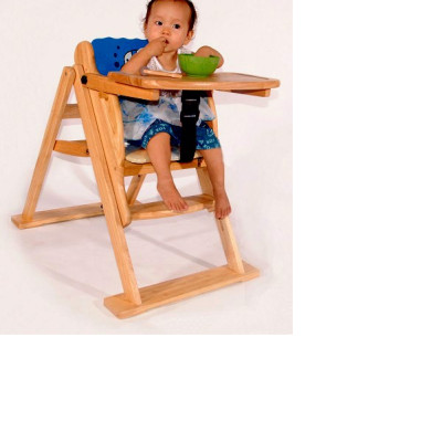 Ghế ăn dặm bằng gỗ cao cấp có đai an toàn và tăng giảm chiều cao 3 CẤP độ bằng gỗ tự nhiên 100%