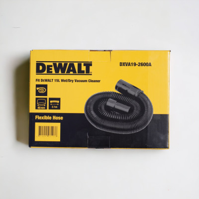Ống mềm siêu co giãn 48mm x 2.1m DeWALT DXVA19-2600A phụ kiện máy hút bụi Stanley SL19117, SL417-8A SL19199P, SL19156, SL19403PE-8A và DeWALT DXV15T, DXV23P, DXV25S, DXV30S, DXV34P và DXV38S