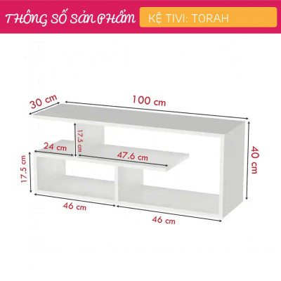 Kệ tivi gỗ công nghiệp cho phòng ngủ SMLIFE Torah