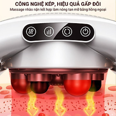 Máy Massage Bụng TQ-109, Máy tan  Mỡ Bụng, Đai Massage tan Mỡ Bụng Tích Hợp Xoay Đá Nóng Kết hợp Làm Nóng Hồng Ngoại