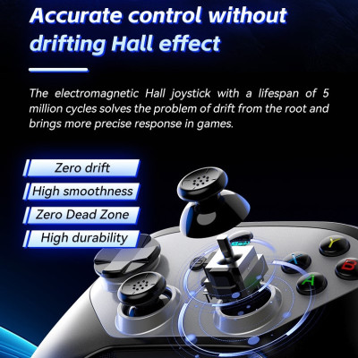 Gamepad tay game Không dây Bluetooth G6S Đa kết nối cho máy tính, laptop, smartphone, máy tính bảng, máy game hàng nhập khẩu