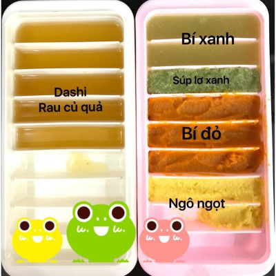 Combo khay trữ đồ ăn dặm cho bé Kokubo 8 ngăn + Cốc có núm dành cho bé 230ml - nội địa Nhật Bản