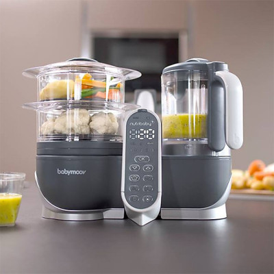 MÁY XAY HẤP ĐA NĂNG NUTRIBABY 5IN1 PLUS BABYMOOV BM14878 Hàng chính hãng
