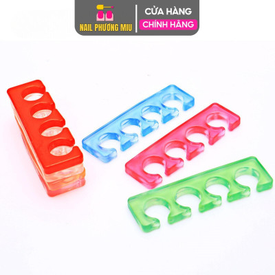 Kẹp Tách Ngón Chân Làm Nail Silicon Siêu Dẻo 1 Cặp 2 Chiếc Màu Ngẫu Nhiên Chống Lem Sơn  Làm Móng Nail Phương Miu Nữ Women