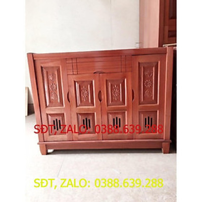 Tủ để giày gỗ xoan đào