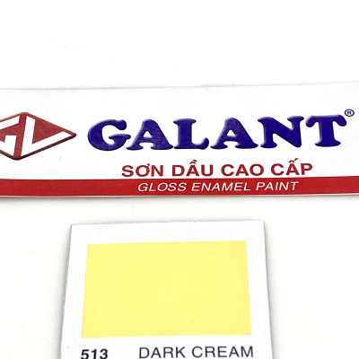 Sơn dầu Galant màu vàng Dark Cream 513 _ 0.8L