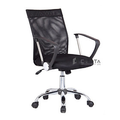 Ghế nhân viên lưng lưới hiện đại nhập khẩu màu đen CE4282-M Nội thất Capta
