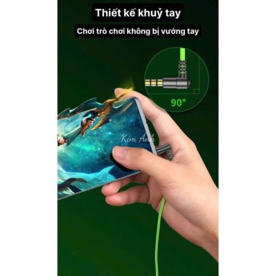 Tai nghe Game Lip-Top Q20 chân Type C, check QR tra nguồn gốc, có Micro và nút chỉnh âm lượng, Hàng chính hãng BH 1 năm