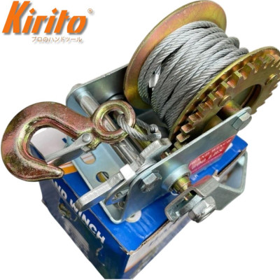 Tời Quay Cầm Tay kéo vật nặng 600lbs - 1000lbs Kèm Dây Cáp 8 Mét