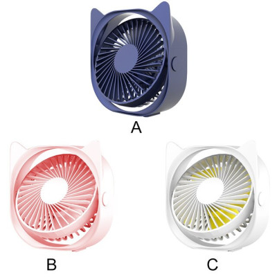 Quạt sạc usb mini để bàn xoay 120 độ - Hàng chính hãng