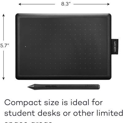 Bảng Vẽ Đồ Họa Cảm Ứng One By Wacom CTL-472 Với Bút Vẽ LP-190K 2048 Mức Lực Nhấn - Hàng Chính Hãng