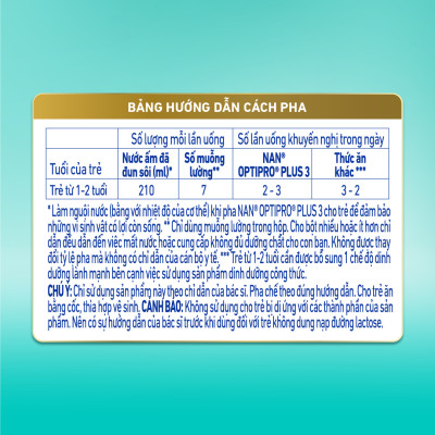 Sữa Bột  Nestlé NAN OPTIPRO PLUS 3 800g/lon với 5HMO - Hỗ trợ Tiêu Hóa, Đề Kháng, Trí Não & Chiều Cao - Bé 1-2 tuổi
