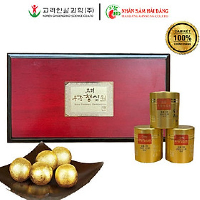 [CHÍNH HÃNG] An cung ngưu hoàng hoàn Bio Hàn Quốc hộp gỗ 10 viên - Ngừa tai biến đột quỵ