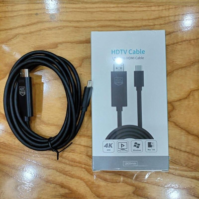 Cáp chuyển đổi Type C to HDMI siêu xịn dài 1.8M - Hỗ trợ 4K 60hz