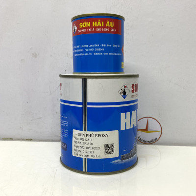 Sơn Epoxy Hải Âu màu đỏ EP550 1L/Bộ