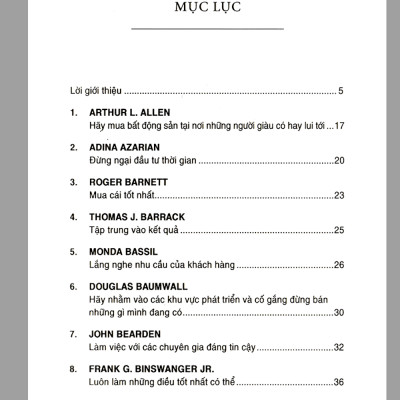 Những Bài Học Kinh Nghiệm Từ Những Chuyên Gia Bất Động Sản Hàng Đầu Thế Giới: 100 Lời Khuyên Đầu Tư Bất Động Sản Khôn Ngoan Nhất