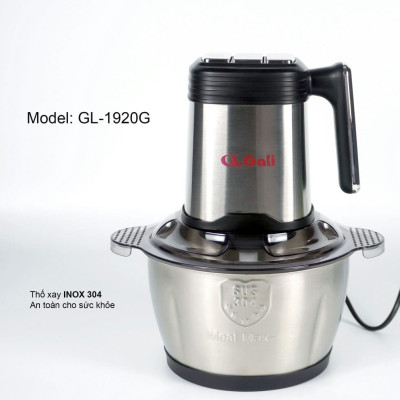 Máy xay thịt Gali GL-1920M Dung tích 2 Lít, Motor 100% bằng đồng, có 3 tốc độ xay. Hàng chính hãng chất lượng cao, bảo hành 24 tháng