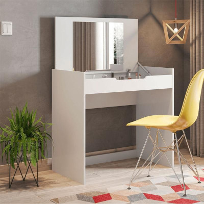 Bàn trang điểm nhỏ gọn gập nắp SMLIFE Madras