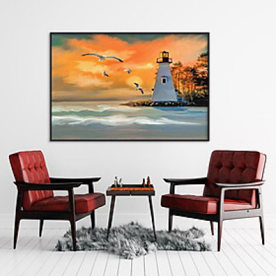 TRANH CANVAS PHONG CẢNH SƠN DẦU - NGỌN HẢI ĐĂNG 