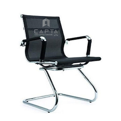Ghế văn phòng chân quỳ CV4250-M1 Lưng trung lưới màu đen nhập khẩu ghế nhân viên 