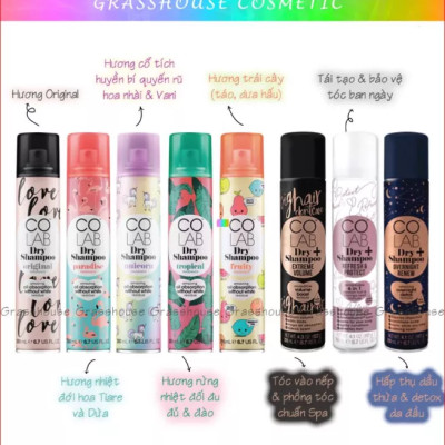 Dầu gội khô COLAB hương Paradise 200ml