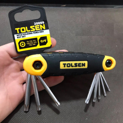 BỘ LỤC GIÁC 8 CÂY ĐẦU BÔNG TOLSEN 20069 - HÀNG CHÍNH HÃNG