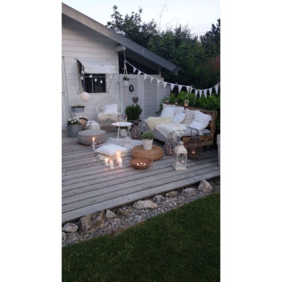 Giỏ mây hình trụ có nắp ECOHUB vintage đựng đồ, decor đẹp mắt