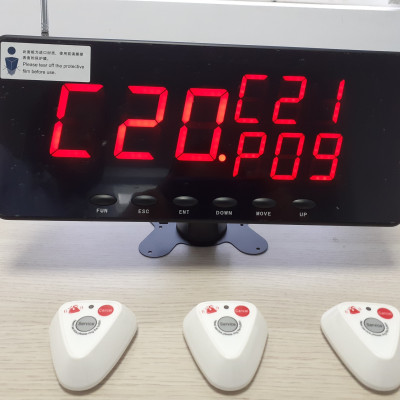 Bộ chuông gọi phục vụ không dây Quickbell S101 + 5 nút chuông C302 cho nhà hàng, quán cà phê...