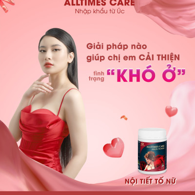 Thực phẩm bảo vệ sức khỏe hỗ trợ cải thiện nội tiết tố nữ ALLTIMES CARE ANGEL WOMEN - Hộp 60 viên