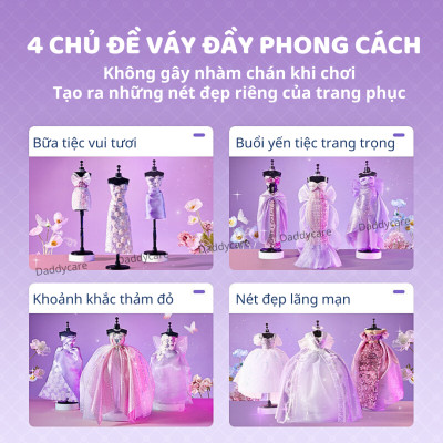 Đồ chơi thiết kế thời trang Clothing Design House, Dụng cụ may vá thủ công sáng tạo cho bé 4,5,6,7,8 tuổi