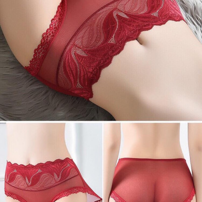 combo 5 chiếc quần lót ren fom to cạp cao giao màu ngẫu nhiên 