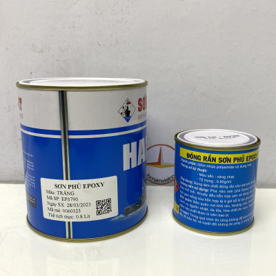 Sơn Epoxy Hải Âu màu trắng EP790 1L/Bộ