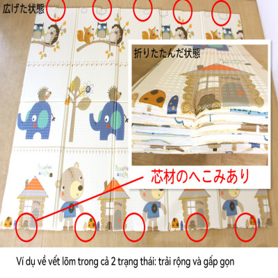 Lysin - thảm tập bò cho bé chống thấm gấp gọn được