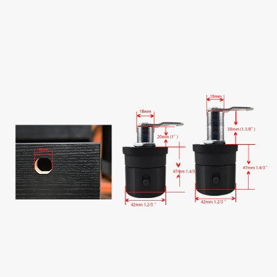 Khóa Tủ Chỉ Bằng 1 Cú Xoay Camlock E7-20