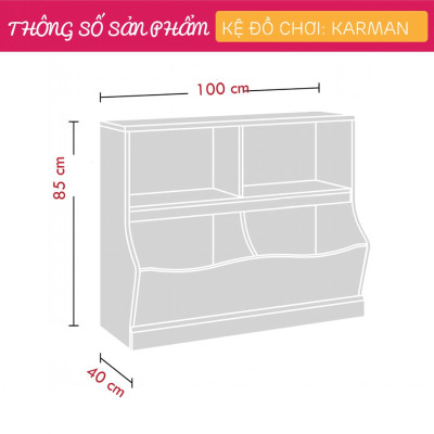 Kệ để đồ chơi cho bé SMLIFE Karman