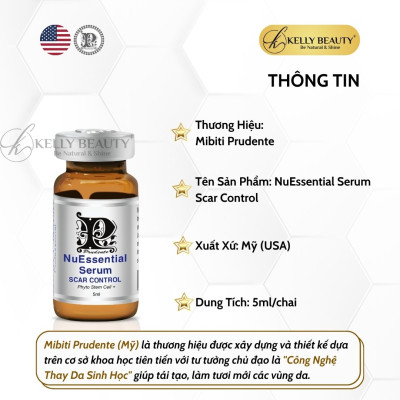 Tế Bào Gốc Mibiti Prudente Scar Control – Làm Đầy Sẹo Rỗ, Phục Hồi Da Mỏng Yếu | Kelly Beauty