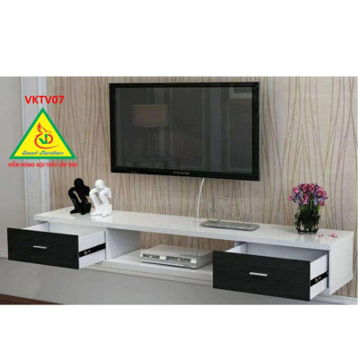 Kệ ti vi treo tường 2 ngăn kéo VKTV07 - Nội thất lắp ráp