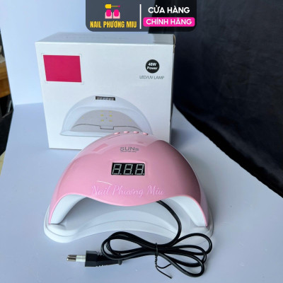 Máy Hơ Móng Sun 5 Tem Xanh 48W, 24 Bóng Đèn LED Nhanh Khô, Nhỏ Gọn Làm Nail, Cảm Biến Thông Minh, Nhiều Chế Độ Hơ